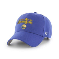 GOLDEN STATE WARRIORS 2018 NBA CHAMPIONS 47 BRAND BLUE "MVP" STYLE ADJ. HAT CAP