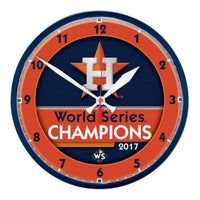 MLB HOUSTON ASTROS 2017 WORLD SERIES CHAMPIONS WINCRAFT ROUND WALL CLOCK (12")