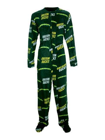 OREGON DUCKS MEN'S WILDCARD ONE PIECE FULL BODY UNION SUIT PAJAMAS MLB